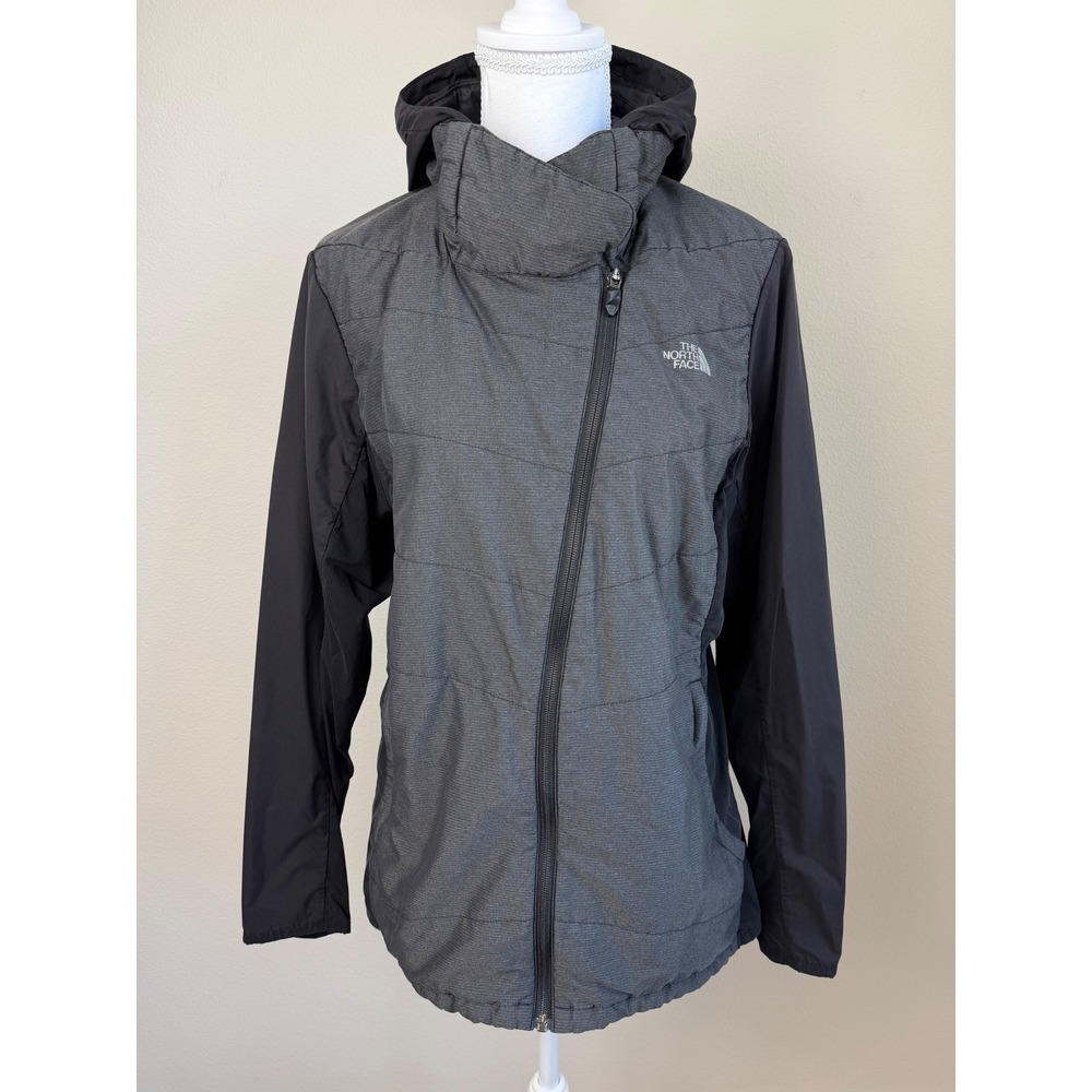 The North Face Womens Soft Shell Jacket Nordic Ventrix L Black Full Zip Hooded